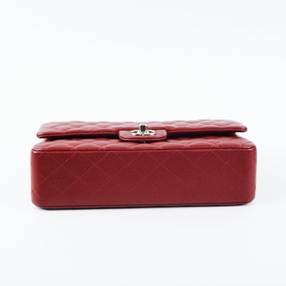 Chanel Medium Large Caviar Double Classic Flap Red