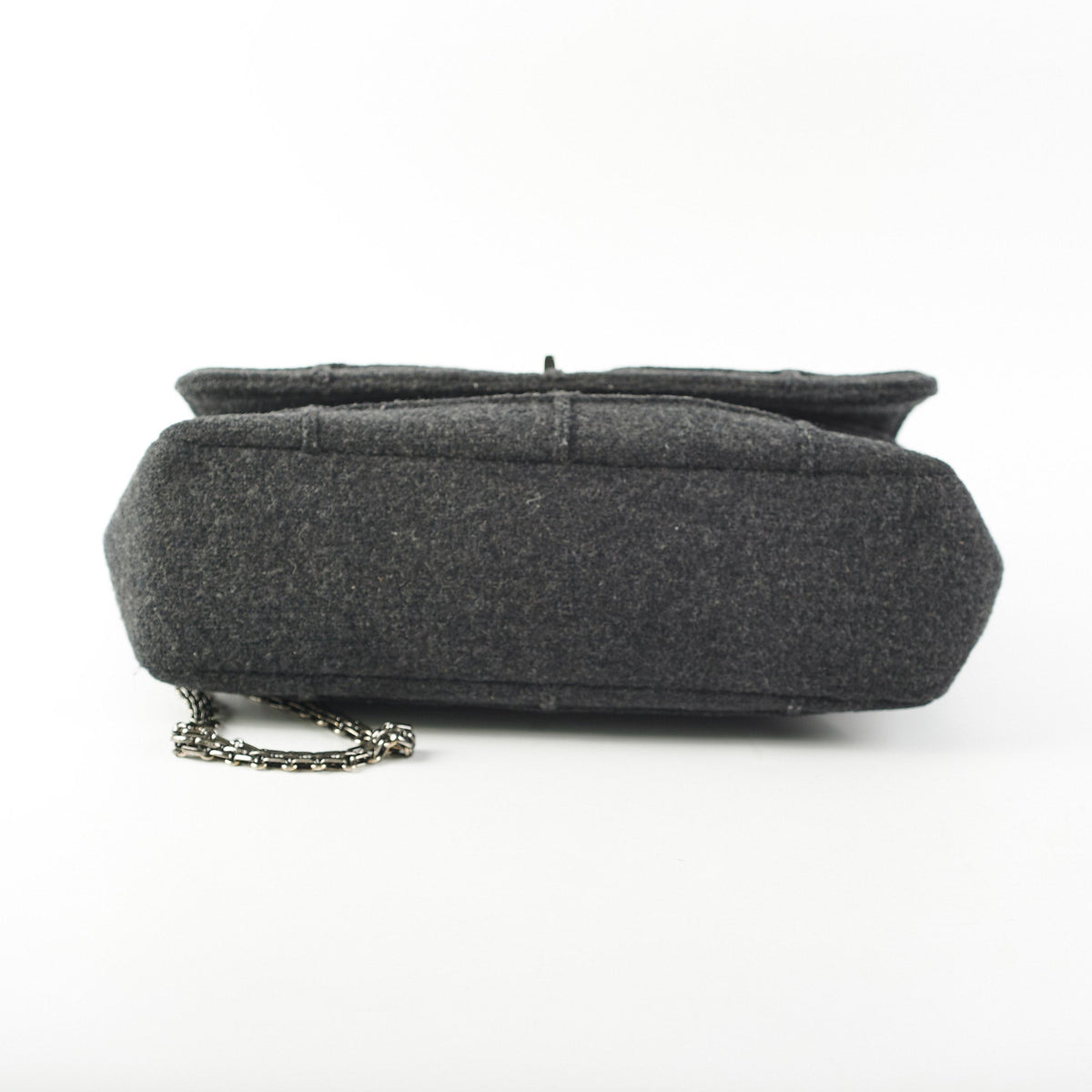 Chanel 2.55 Panelled Shoulder Bag Anthracite Grey