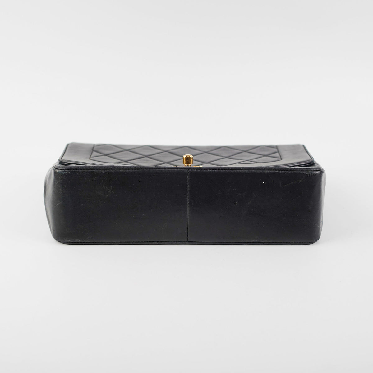 Chanel Vintage Medium Diana Lambskin Black Bag