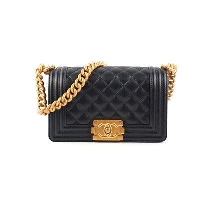 Chanel Caviar Small Boy Black (Microchip)