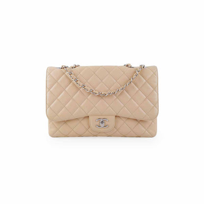 Chanel Classic Flap Jumbo Caviar Beige