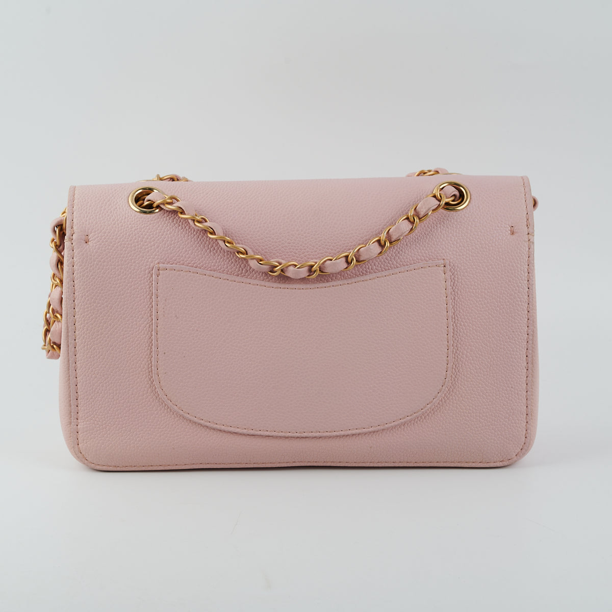 Chanel Double Flap Caviar Medium Large Dusty Pink