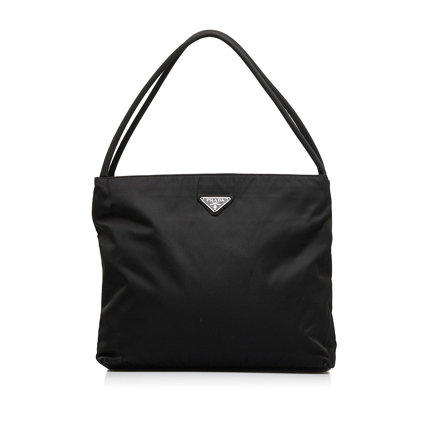 Prada Tessuto Shoulder Bag Black Nylon Canvas