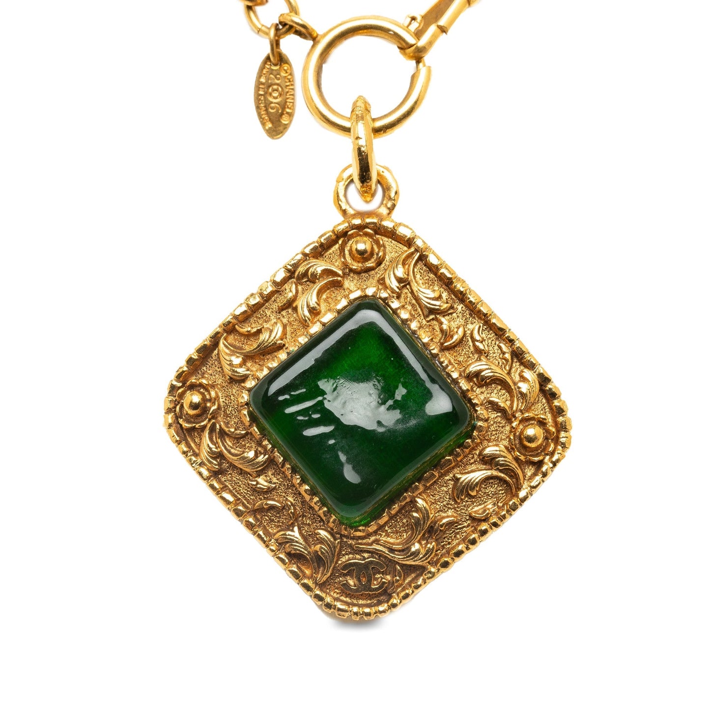 CHANEL CC Pendant Necklace Costume Necklace