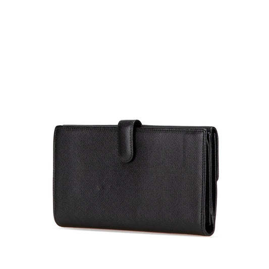 Black Chanel Calfskin CC Long Wallet