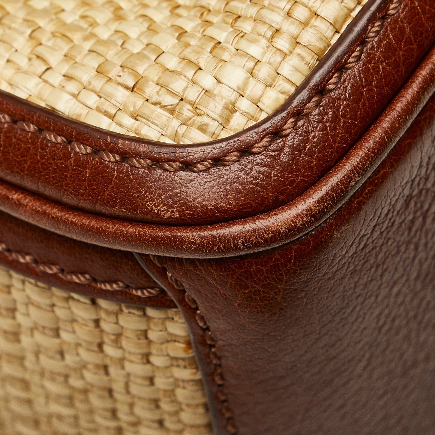 Celine Raffia Boogie Handbag