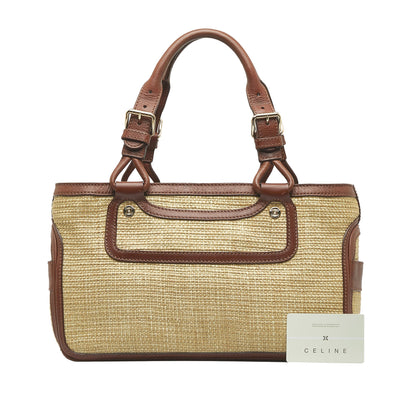 Celine Raffia Boogie Handbag