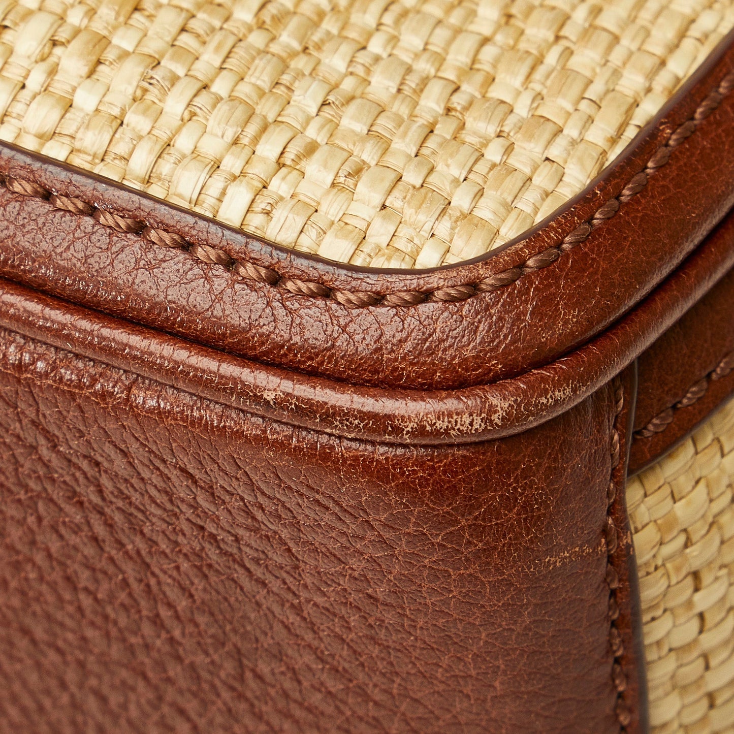 Celine Raffia Boogie Handbag