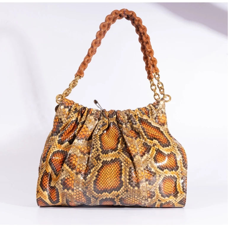 Tom Ford Carine Python Leather Shoulder Bag