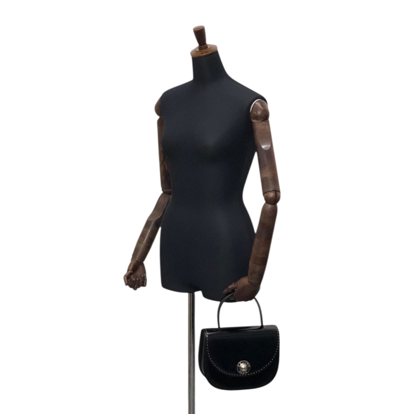 CELINE Starball Round Handbag Black Vintage 2ngrau