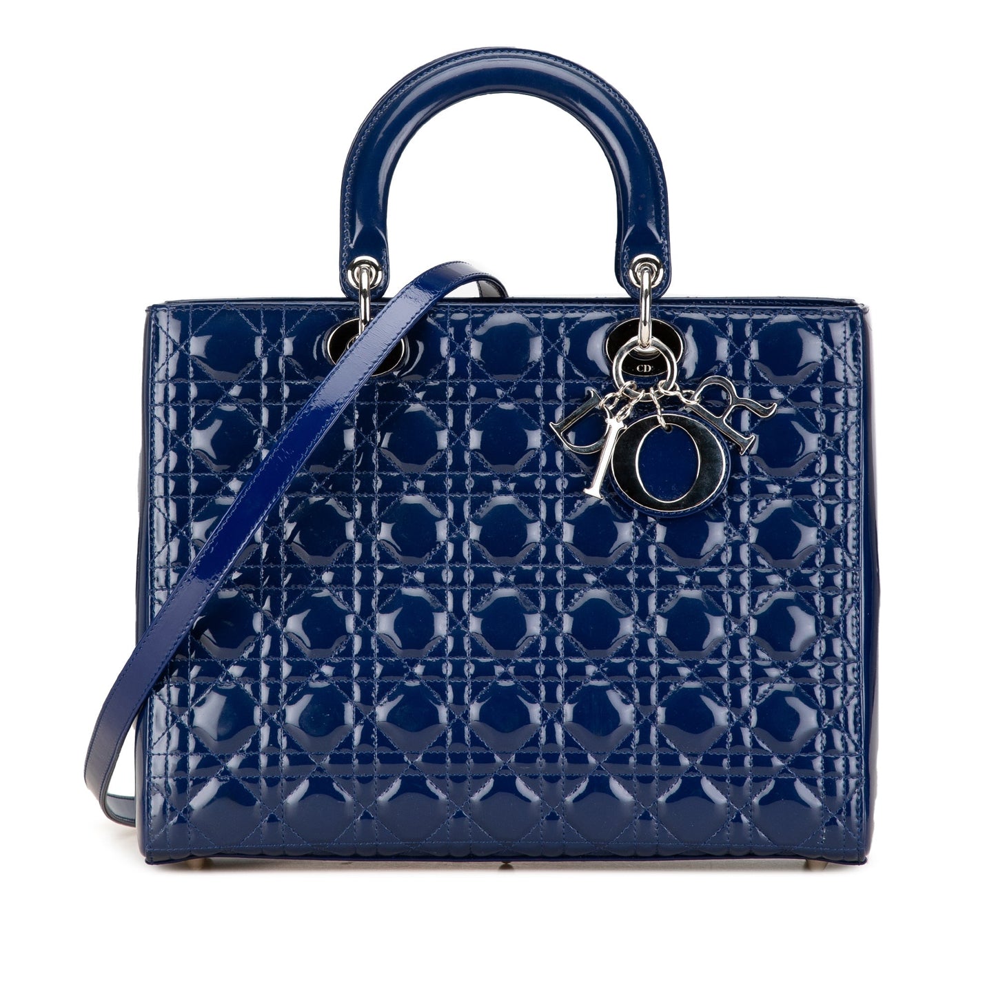 Large Patent Cannage Lady Dior