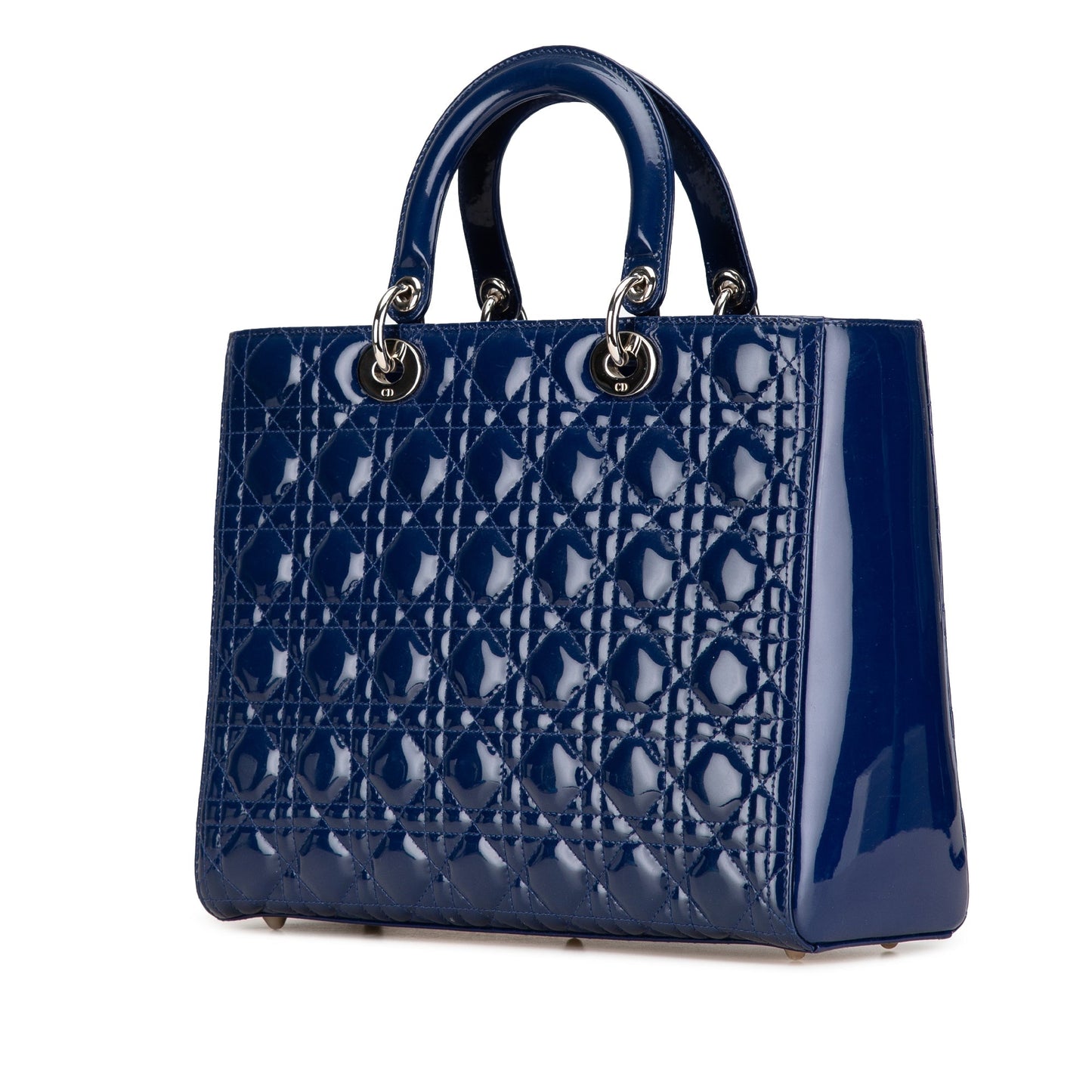 Large Patent Cannage Lady Dior
