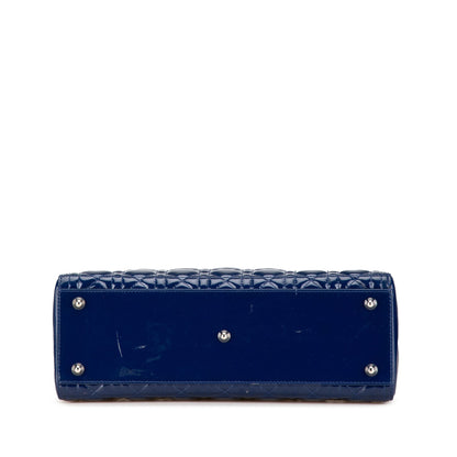 Large Patent Cannage Lady Dior