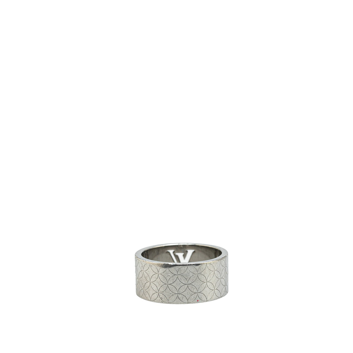 Silver Louis Vuitton Stainless Steel Champs Elysees Ring S