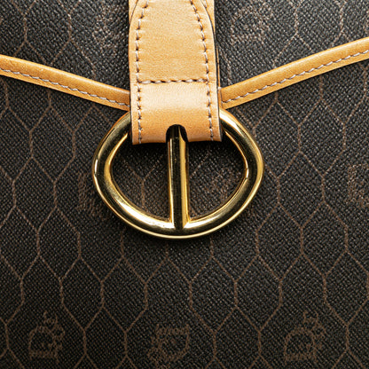 Honeycomb Coated Canvas Crossbody