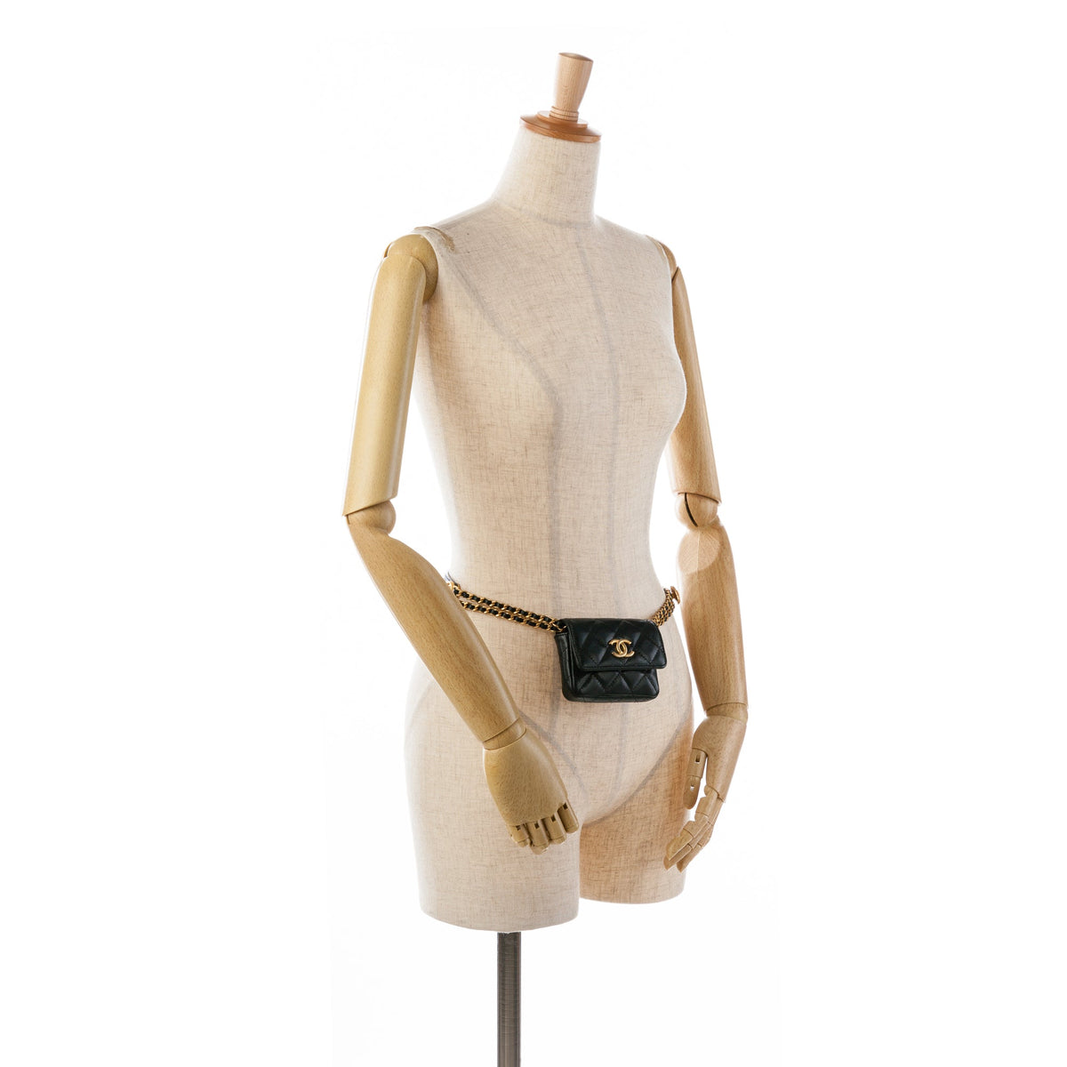 Chanel CC Caviar Twist Your Buttons New Belt Bag Black