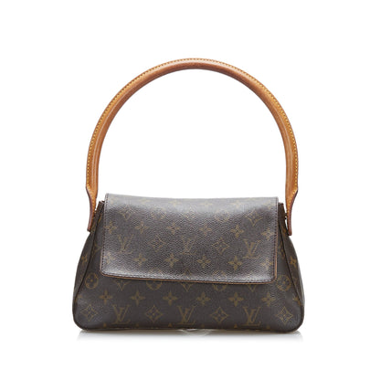 LOUIS VUITTON Monogram Looping Mini Brown
