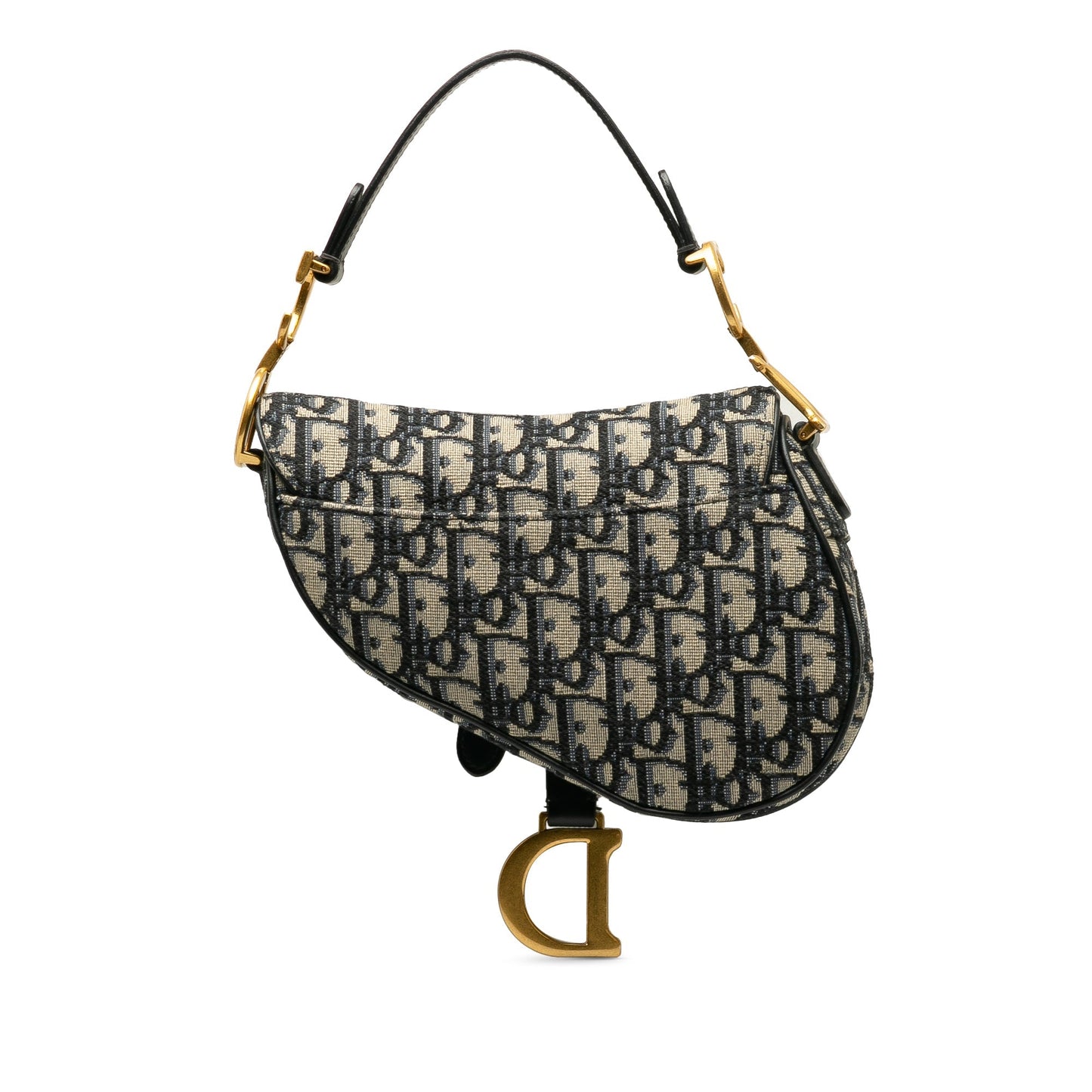 Mini Oblique Canvas Saddle Bag