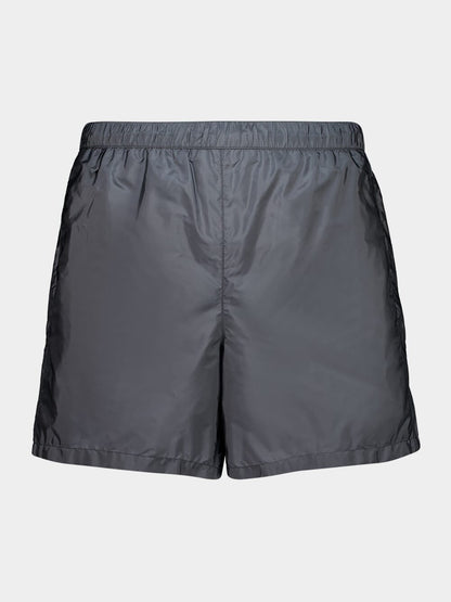 Grey Recycled Polyamide Swimming Shorts