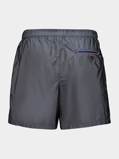 Grey Recycled Polyamide Swimming Shorts