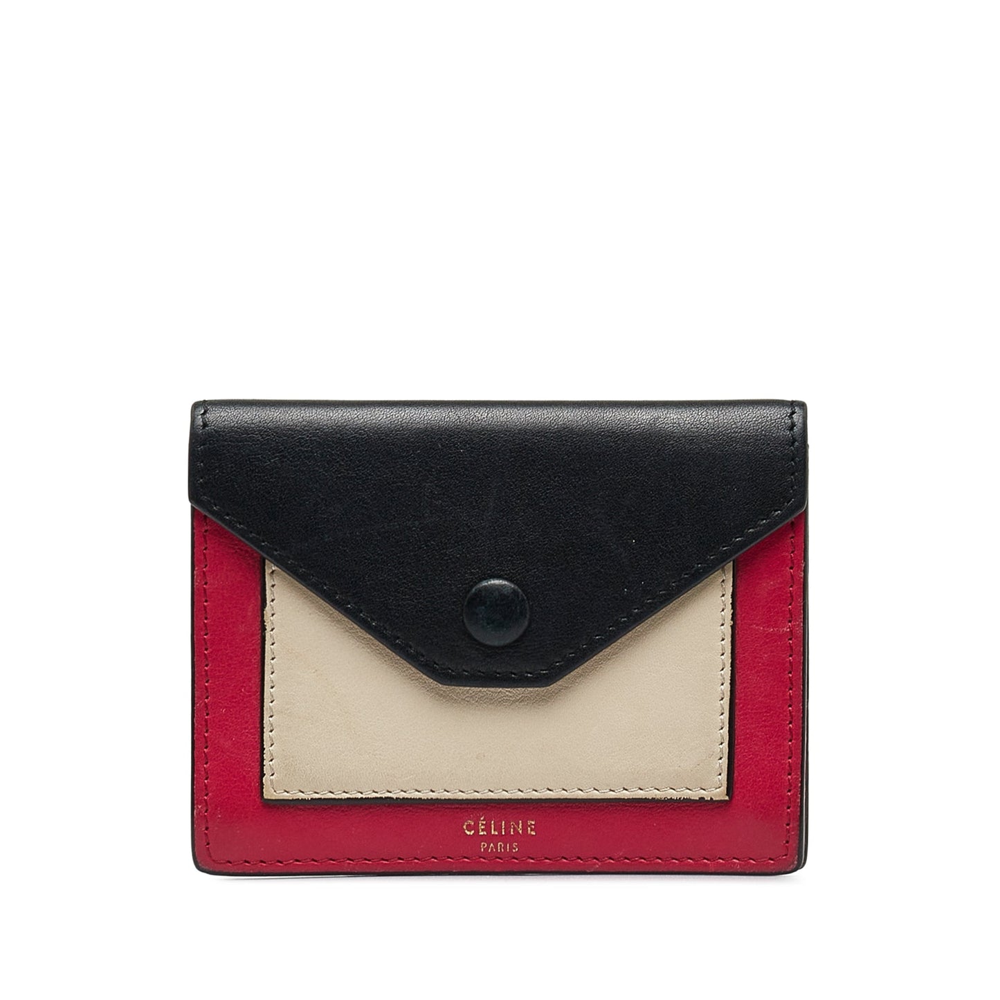 Celine Pocket Tricolor Envelope Wallet Small Wallets