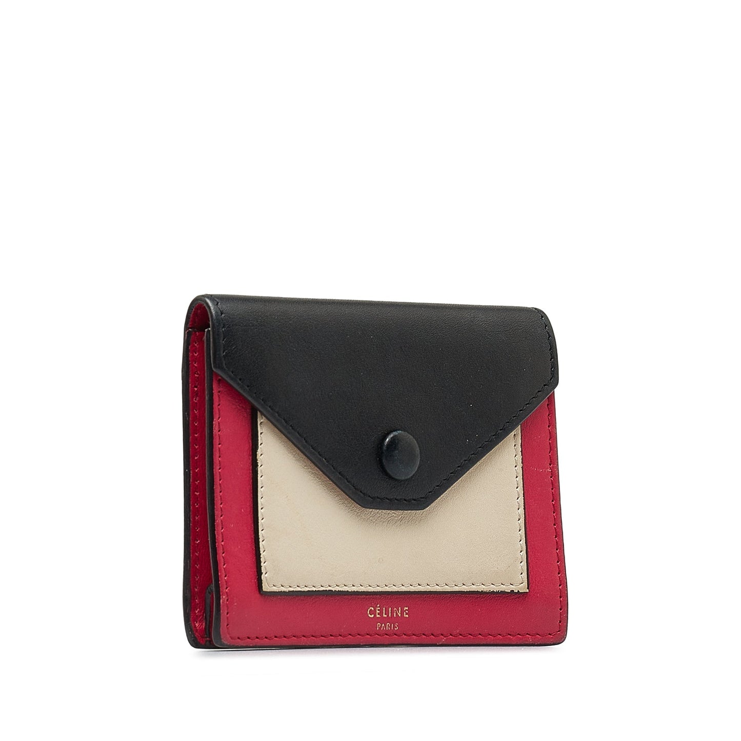 Celine Pocket Tricolor Envelope Wallet Small Wallets