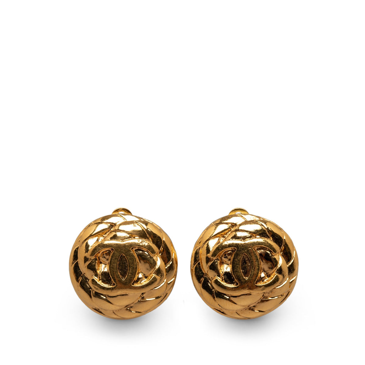 CHANEL CC Clip On Earrings Costume Earrings