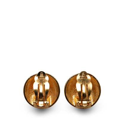 CHANEL CC Clip On Earrings Costume Earrings