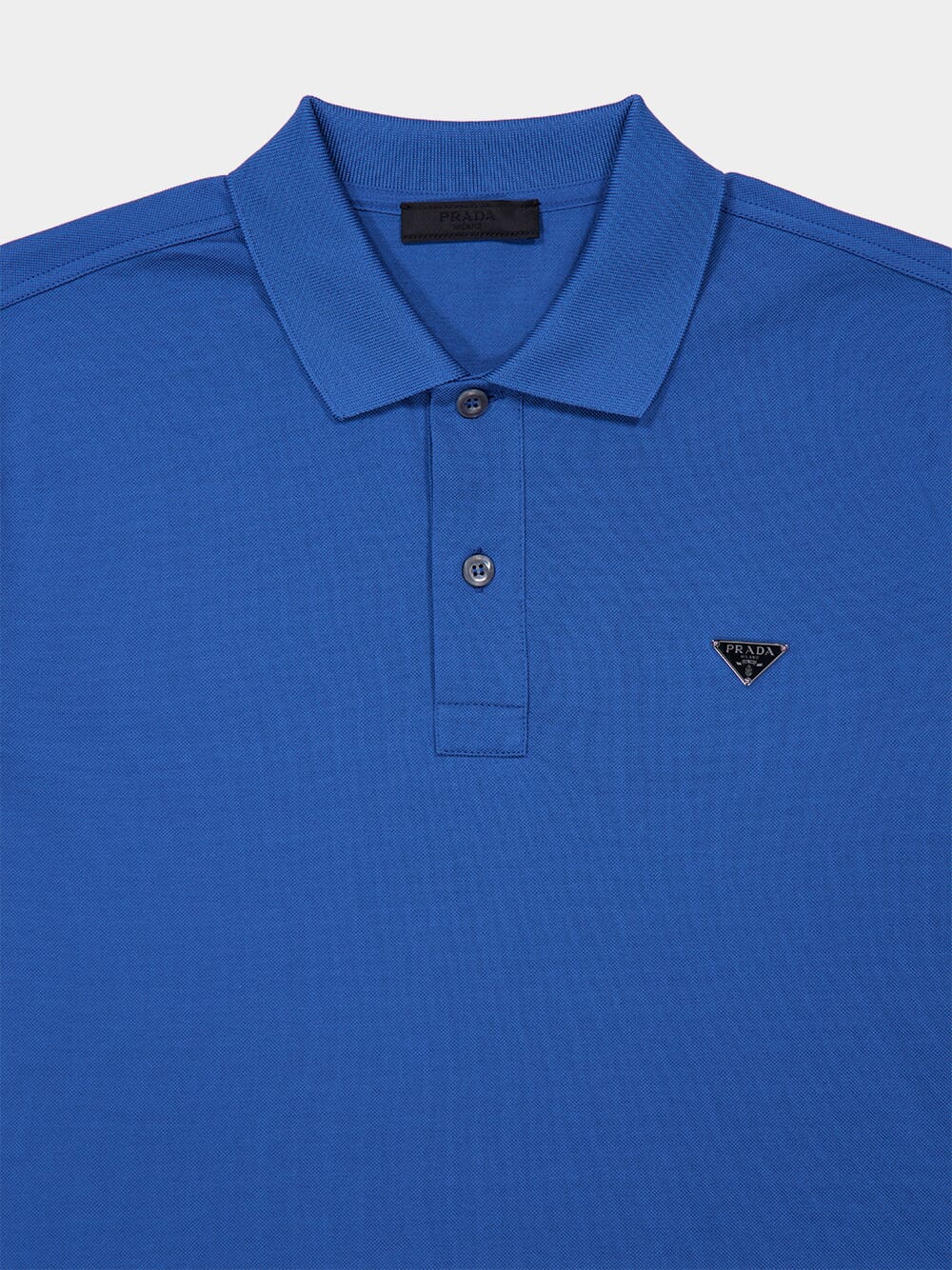 Celeste Blue Cotton Piqué Polo