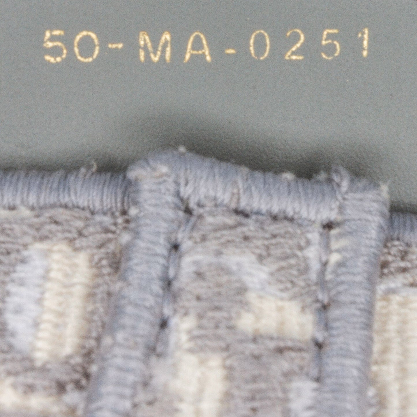 Oblique Embroidered Canvas Saddle Bag