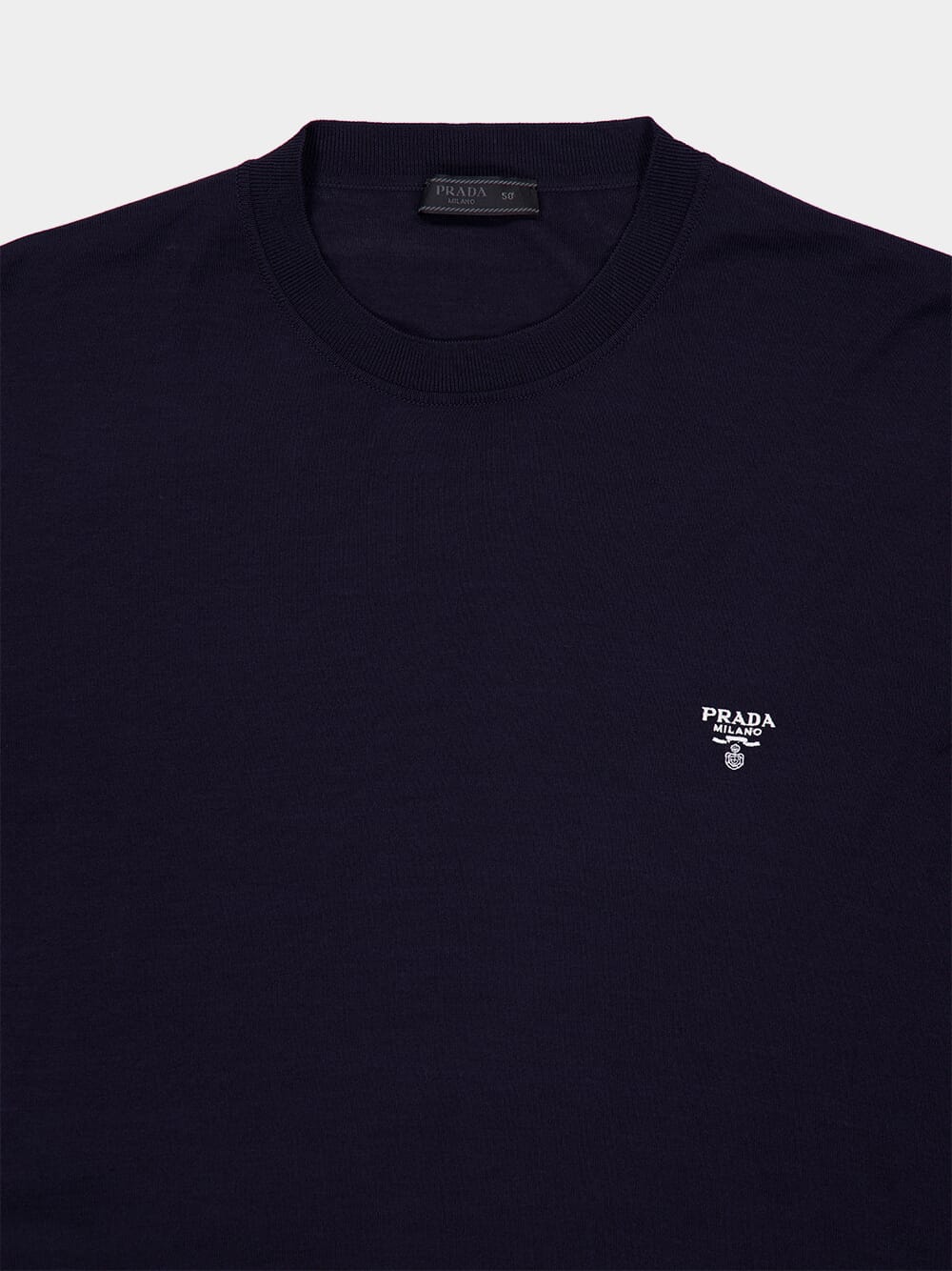 Navy Wool Crew-Neck Sweater