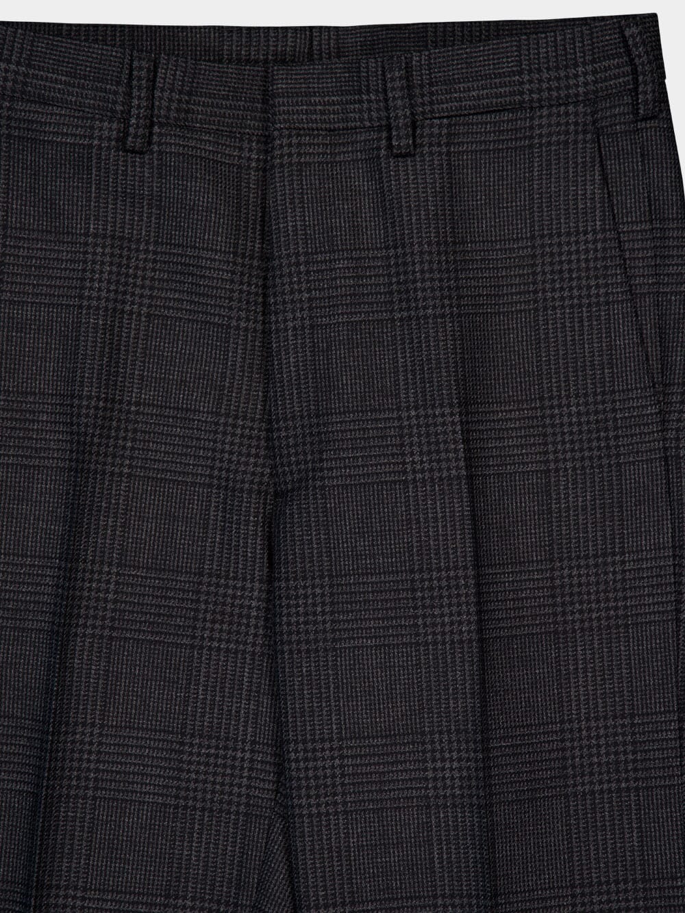 Prince of Wales Check Wool Trousers