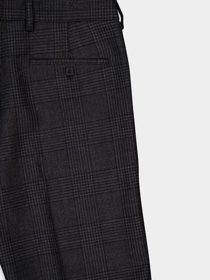 Prince of Wales Check Wool Trousers