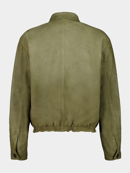 Salvia Green Leather Jacket