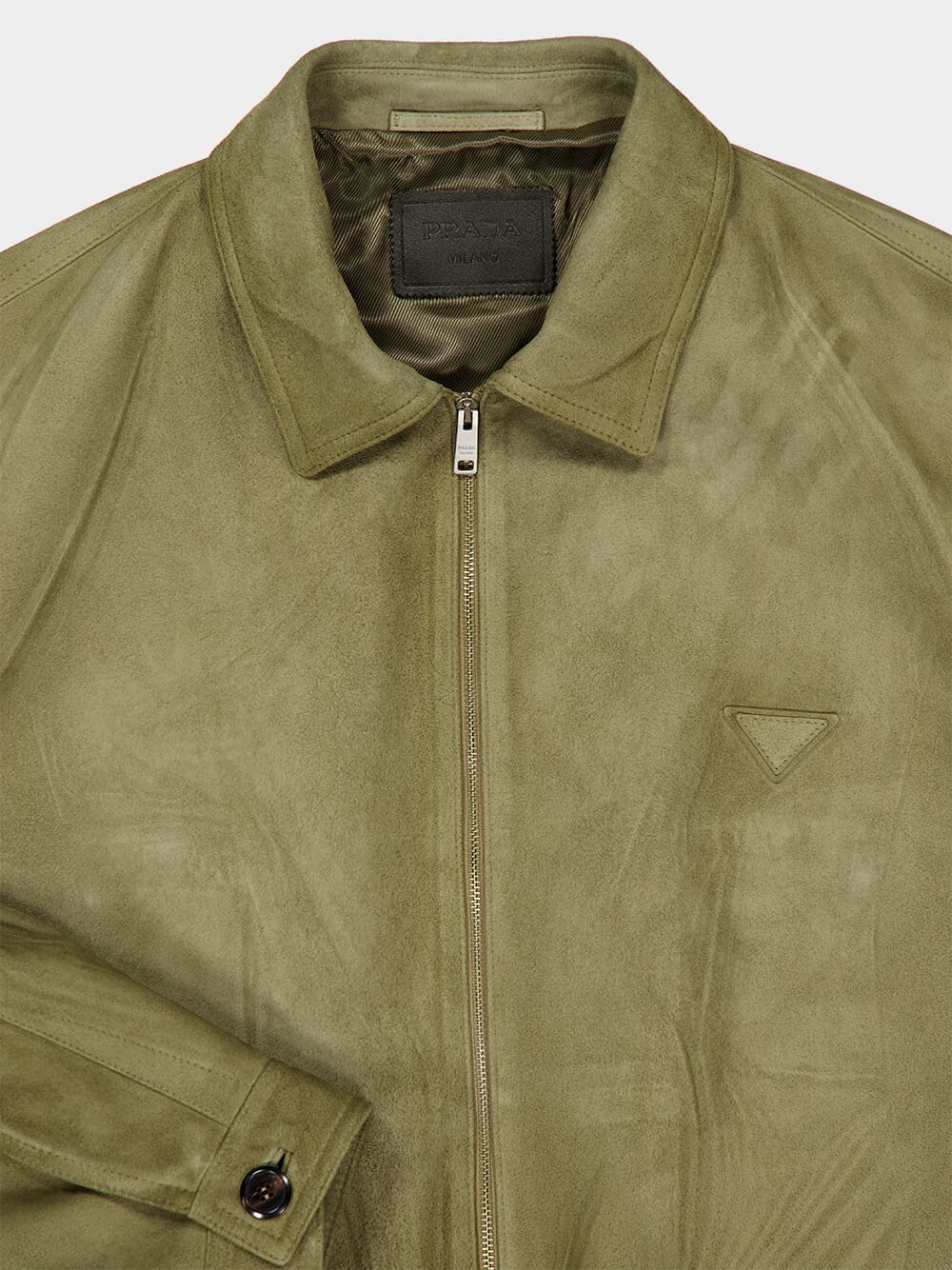 Salvia Green Leather Jacket