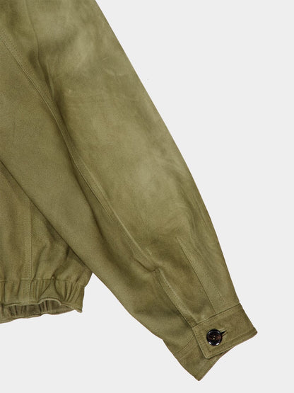 Salvia Green Leather Jacket