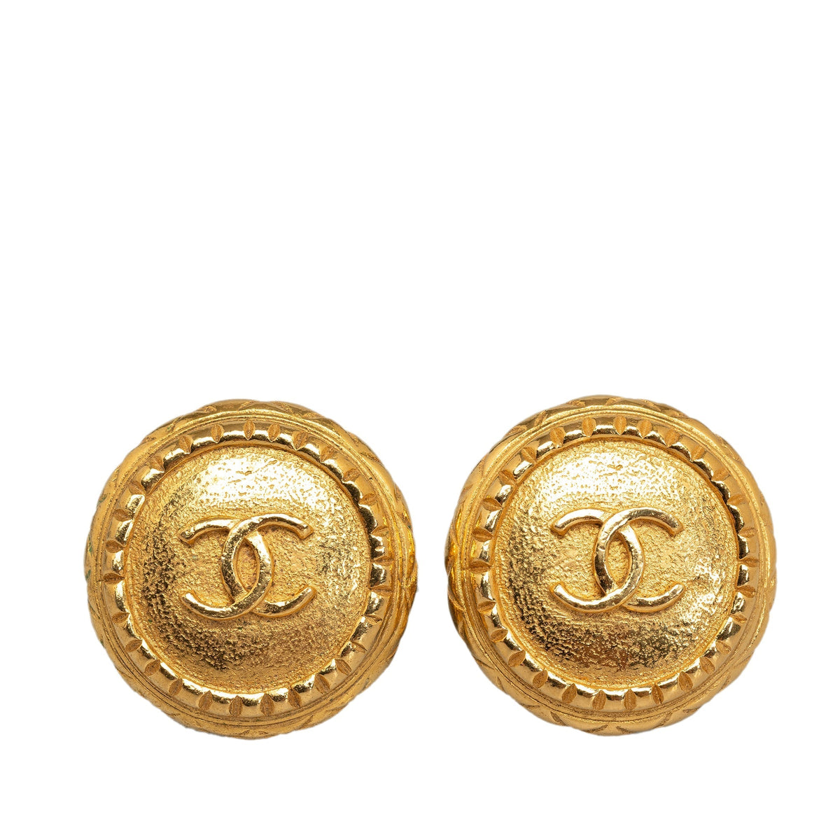 CHANEL CC Clip On Earrings Costume Earrings