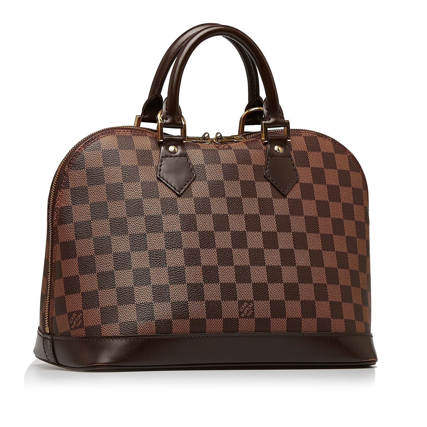LOUIS VUITTON Damier Ebene Alma PM Handbag