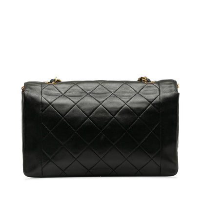 CHANEL Medium Lambskin Diana Flap Crossbody Bag