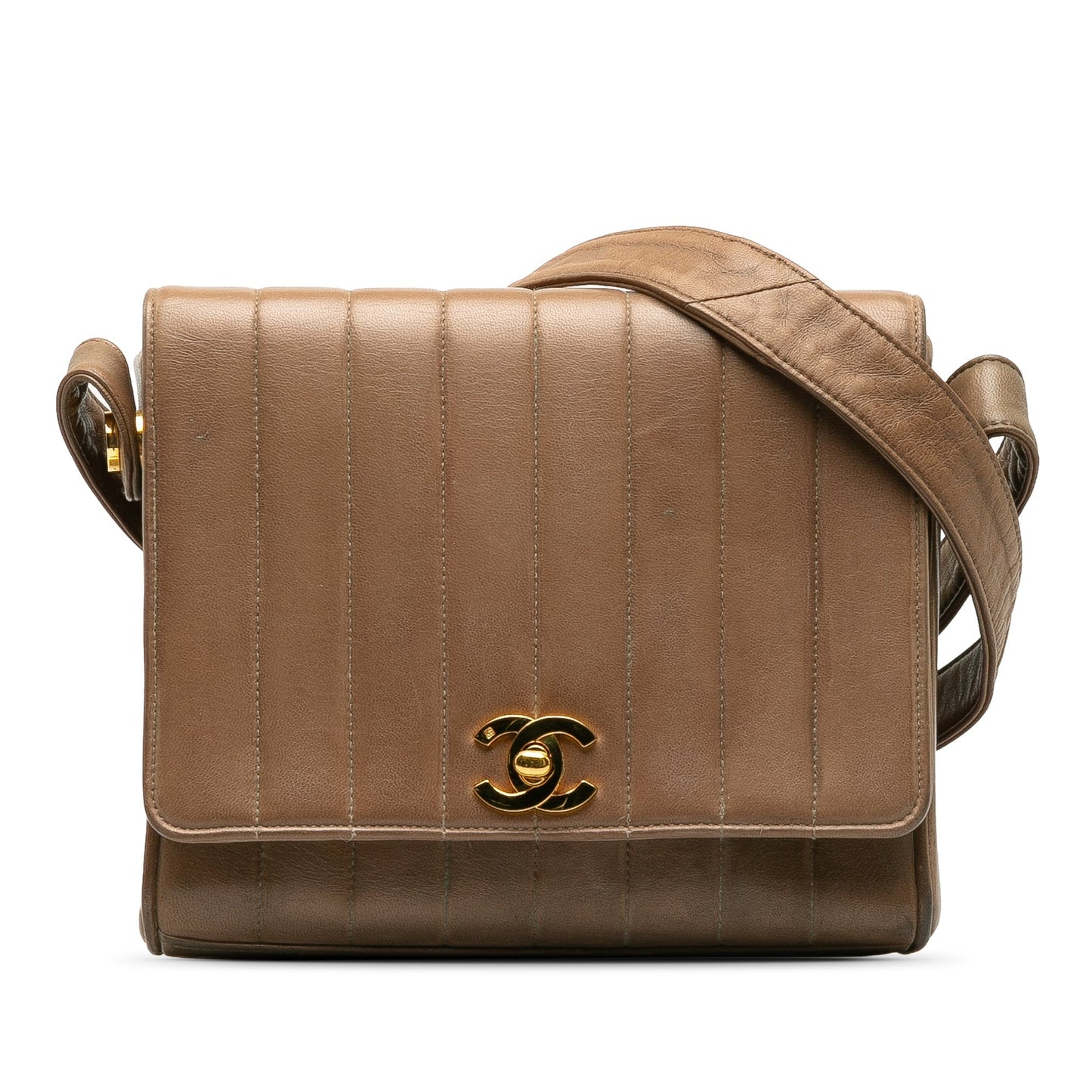 CHANEL Quilted Lambskin Mademoiselle Crossbody Crossbody Bag