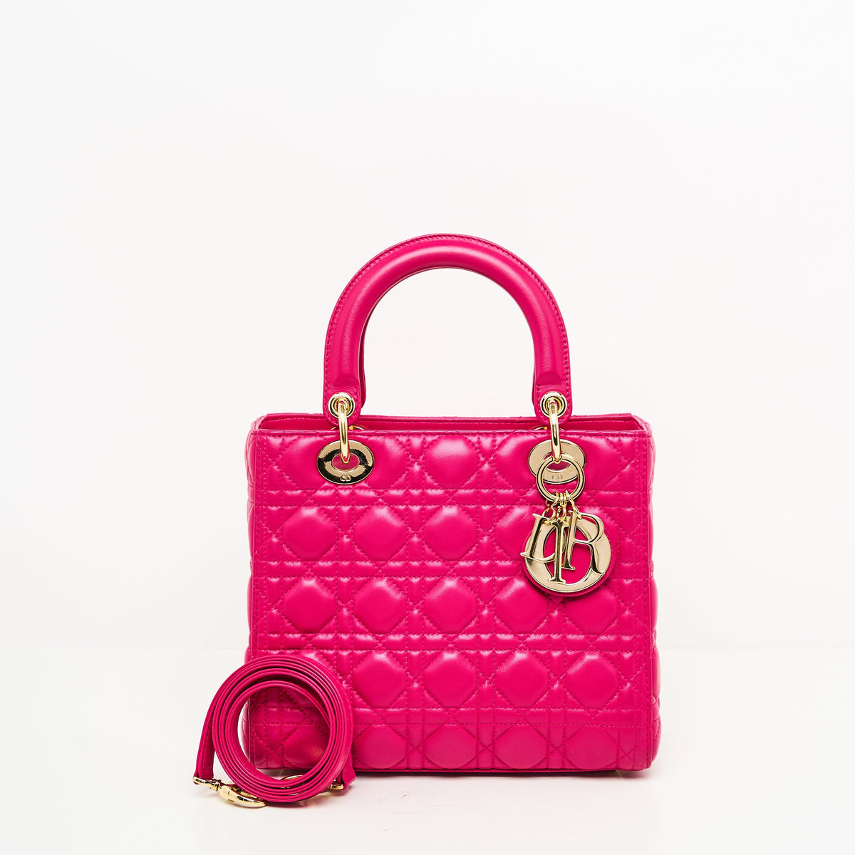 LADY DIOR MEDIUM IN FUCHSIA