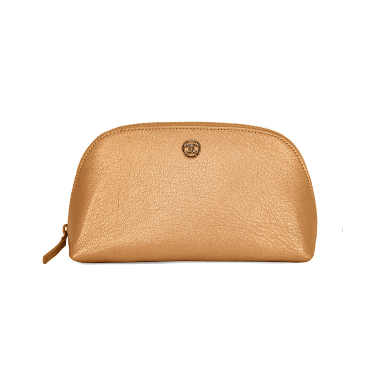 Chanel Rose Gold Leather Pouch