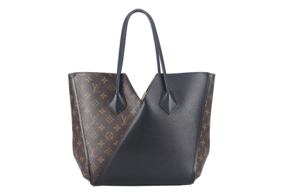 LOUIS VUITTON KIMONO MM TOTE BAG (M40460) MONOGRAM CANVAS BLACK LEATHER TRIM GOLD HARDWARE NO DUST COVER