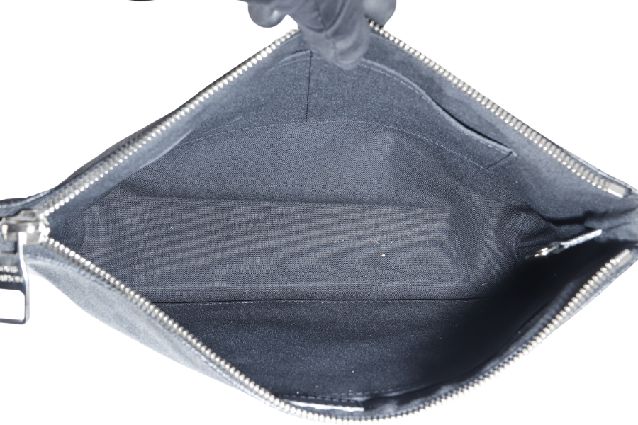 LOUIS VUITTON MICK MM MESSENGER BAG (N41106) DAMIER GRAPHITE SILVER HARDWARE WITH DUST COVER