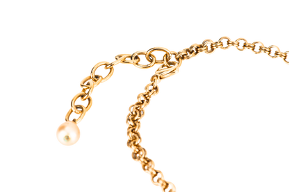 CHANEL NECKLACE WITH CAMELLIA FLOWER, WITH BOX