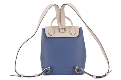 LOUIS VUITTON TAURILLON LOCKME BACKPACK (M41817) BLUE-PINK CALFSKIN LEATHER SILVER HARDWARE NO DUST COVER
