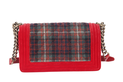 CHANEL LEBOY TWEED (1817xxxx) MULTICOLOUR CROSSBODY BAG GOLD HARDWARE NO DUST COVER