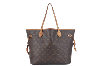 LOUIS VUITTON NEVERFULL MM (M40156) BROWN CANVAS MONOGRAM GOLD HARDWARE NO DUST COVER