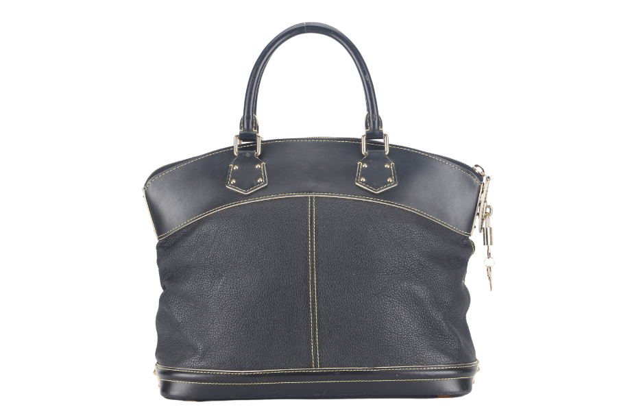 LOUIS VUITTON LOCKIT SUHALI PM BLACK LEATHER GOLD HARDWARE NO DUST COVER