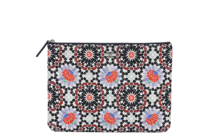 CHANEL QUILTED MULTICOLOR CLUTCH (2054xxxx) WITH DUST COVER AND BOX